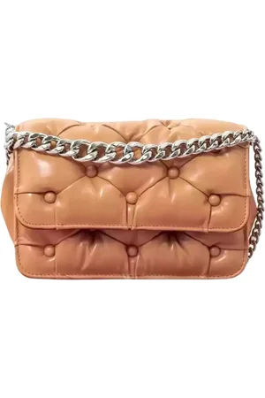 BENEDETTA BRUZZICHES Shoulder Bags, female, , Size: ONE SIZE Quilted Leather Carmen Bag in Coral