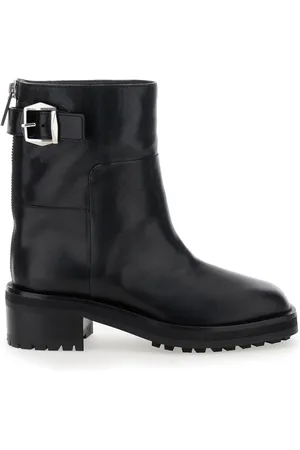 Jimmy Choo Heeled Boots, female, , Size: 7 US Brushed Leather Knee-High Boots
