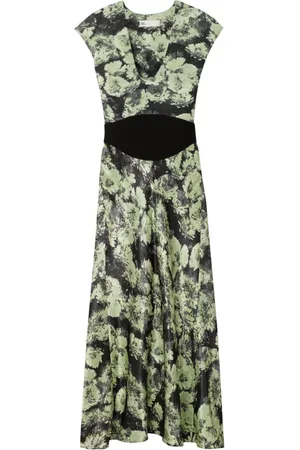 Tory Burch Midi Dresses, female, , Size: XS U-neck Cap Sleeve Dress