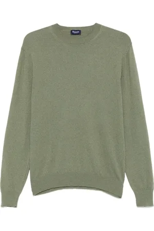 DRUMOHR Round-neck Knitwear, male, , Size: XL Crew Neck Sweater Long Sleeves
