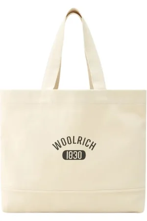 Woolrich Tote Bags, female, , Size: ONE SIZE Logo-print canvas tote bag