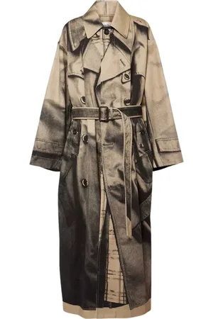 Jean Paul Gaultier Trench Coats, female, , Size: S Oversized Trench Coat with Belt