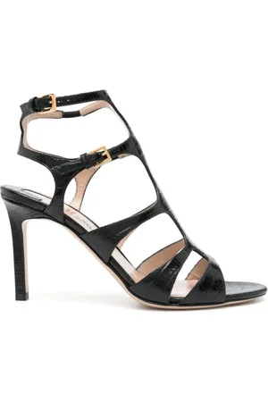 Tom Ford High Heel Sandals, female, , Size: 8 1/2 US 95mm Crocodile Effect Sandals