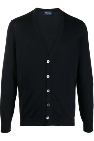 DRUMOHR Cardigans, male, , Size: XL Cotton Cardigan for Men