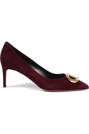 DEE OCLEPPO Pumps, female, , Size: 6 US Bordeaux Suede Leather Pumps