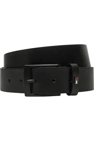 Tommy Hilfiger Belts, male, , Size: 85 CM Leather Belt with Buckle Fastening