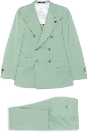 GABRIELE PASINI Double Breasted Suits, male, , Size: M Double-Breasted Suit with Rear Vents