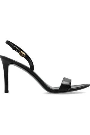 Tory Burch High Heel Sandals, female, , Size: 6 1/2 US Double T Buckle Heeled Sandal
