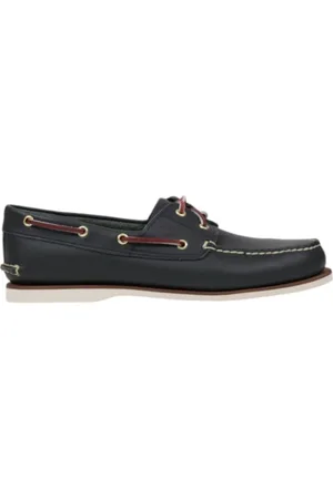 Timberland Sailor Shoes, male, , Size: 10 US Leather Moccasins with Rubber Sole