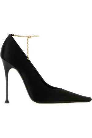Saint Laurent Pumps, female, , Size: 9 US Chain-Link Stiletto Heel Shoes