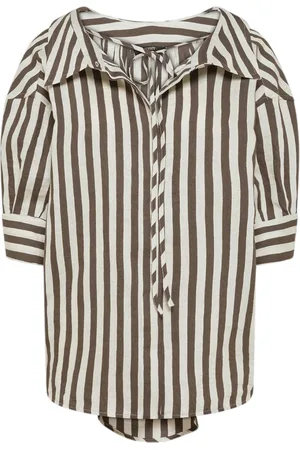 SEVENTY BY SERGIO TEGON Blouses, female, , Size: S Striped Shirt Crincle Style