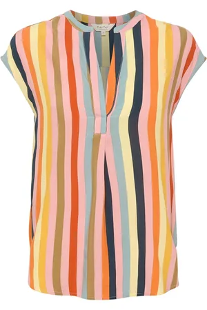 Part Two Blouses, female, , Size: XS Multistripe V-Neck Blouse