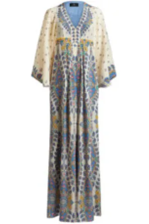 Etro Gowns, female, , Size: L White Floral Dress for Elegant Occasions