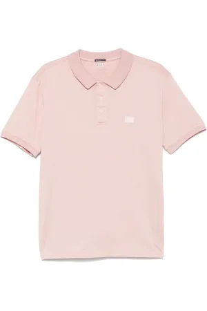 C.P. Company Polo Shirts, male, , Size: L Polo Shirt with Button Placket