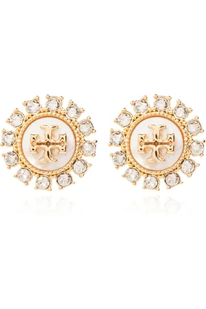 Tory Burch Earrings, female, , Size: ONE SIZE Kira Crystal Stud Earrings