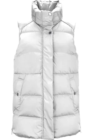 Woolrich Vests, female, , Size: S Button-Up Sleeveless Puffer Vest