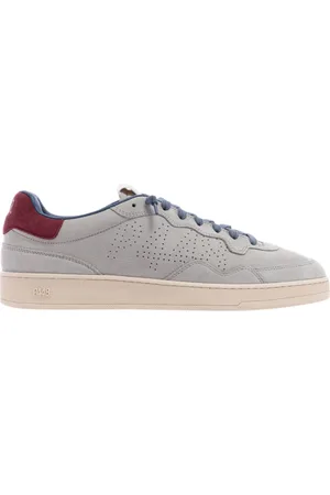 P448 Sneakers, male, , Size: 10 US Grey Leather Sneaker Vert 2 Model
