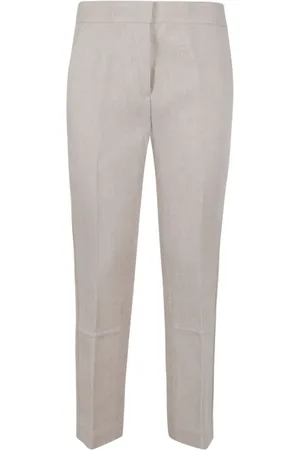 Tory Burch Chinos, female, , Size: S Grey Viscose Pants