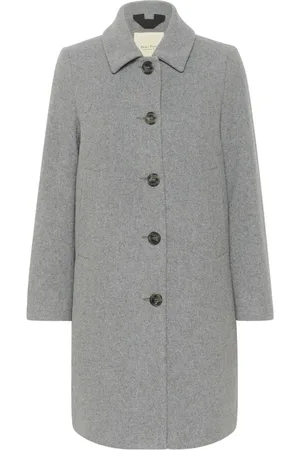 Part Two Single-Breasted Coats, female, , Size: S Grey Melange Jacket