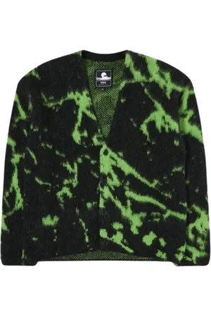 Edwin Cardigans, male, , Size: S Oversize Cardigan with Italian Yarn