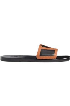 VALENTINO GARAVANI Sliders, male, , Size: 8 1/2 US Leather Sandals Superstar Slides