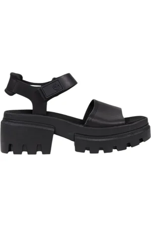 Timberland High Heel Sandals, female, , Size: 8 US Leather Strap Sandals with Bow