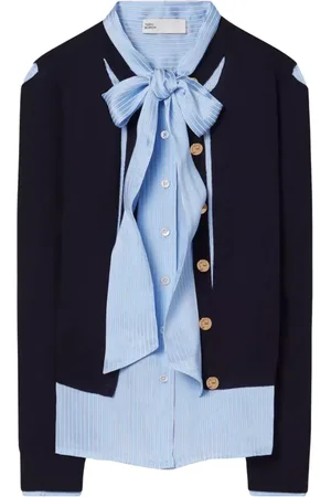 Tory Burch Blouses, female, , Size: S Navy Wool Cardigan