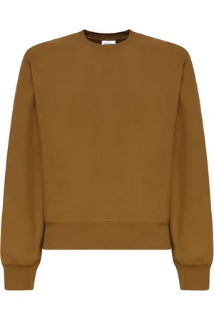 Saint Laurent Sweatshirts, male, , Size: M Sugar Crewneck Sweatshirt with Cassandre Embroidery