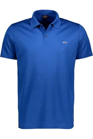 Paul & Shark Polo Shirts, male, , Size: L Polo Shirt With Shark Badge