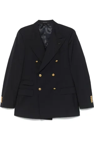 GABRIELE PASINI Blazers, male, , Size: L Navy Double-Breasted Jacket