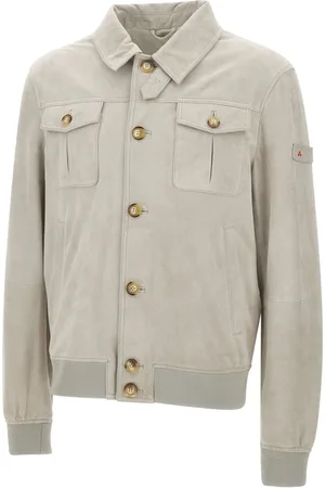 Peuterey Light Jackets, male, , Size: 2XL Classic Suede Jacket