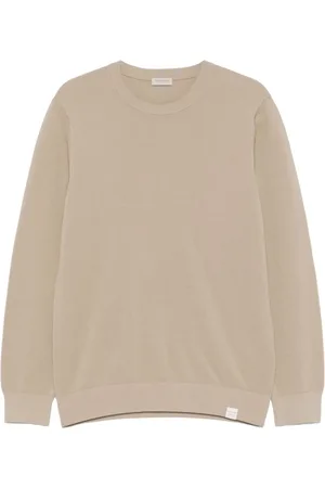 Paul & Shark Round-neck Knitwear, male, , Size: L Sweater with Ribbed Cuffs