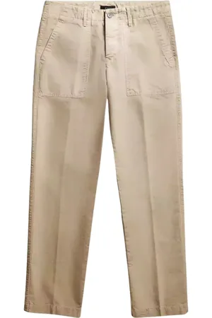FAY Straight Trousers, male, , Size: W32 Cotton Trousers
