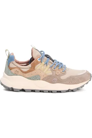 Flower Mountain Sneakers, male, , Size: 8 US Beige Sneakers Ripstop Suede Trekking Style