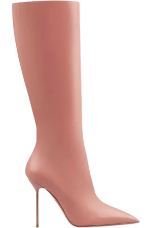 PARIS TEXAS Heeled Boots, female, , Size: 7 US Leather Knee-High Boots