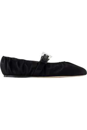 PARIS TEXAS Ballerinas, female, , Size: 10 US Satin Ballerinas Sveva Plisse Style