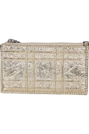Tory Burch Wallets & Cardholders, female, , Size: ONE SIZE Fleming Metallic Card Holder