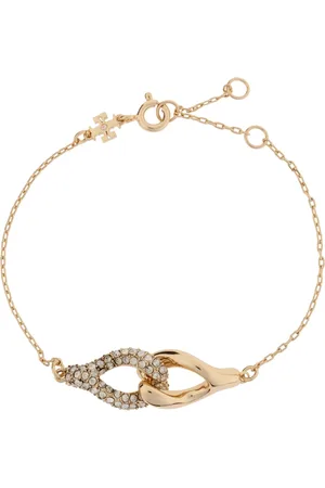Tory Burch Bracelets, female, , Size: ONE SIZE Interlocking Wishbone Bracelet