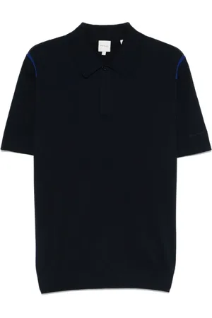 Paul Smith Polo Shirts, male, , Size: M Polo Shirt with Button Placket