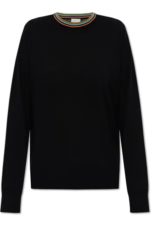 Paul Smith Round-neck Knitwear, female, , Size: XS Wool Sweater with Crew Neck
