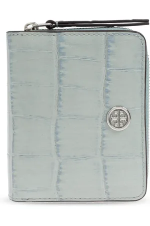 Tory Burch Wallets & Cardholders, female, , Size: ONE SIZE Robinson Croc-Embossed Bi-Fold Wallet