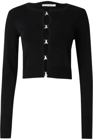 Patrizia Pepe Cardigans, female, , Size: M Essential Jewel Button Cardigan