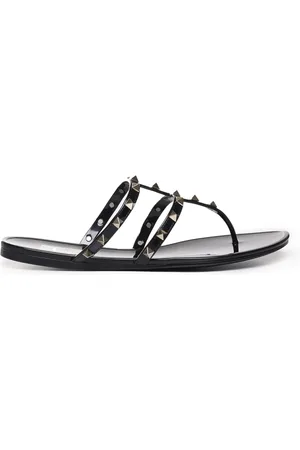 VALENTINO GARAVANI Flip Flops, female, , Size: 10 US Rockstud PVC Thong Sandals