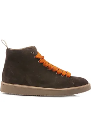 Panchic Sneakers, male, , Size: 11 US Suede Sneakers with Orange Laces