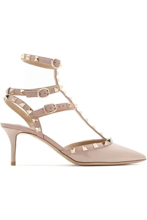 VALENTINO GARAVANI High Heel Sandals, female, , Size: 6 US Rockstud Patent Leather Slingback Pumps