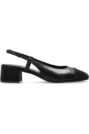Tory Burch Pumps, female, , Size: 10 US Cap-Toe Pavé Slingback Pump