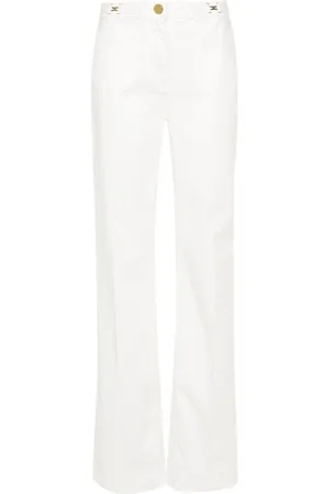 Elisabetta Franchi Straight Jeans, female, , Size: W29 Wide Jeans