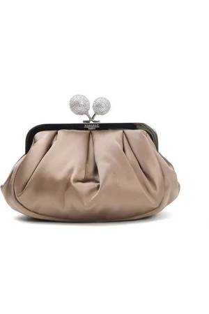 Max Mara Clutches, female, , Size: ONE SIZE Satin Small Pastry