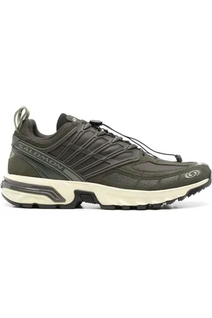 Salomon Sneakers, male, , Size: 9 1/2 US MultiColour Leather Sneakers with Quicklace
