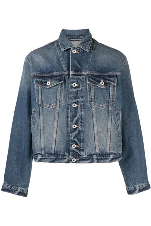 Kenzo Denim Jackets, male, , Size: S Cropped Denim Jacket